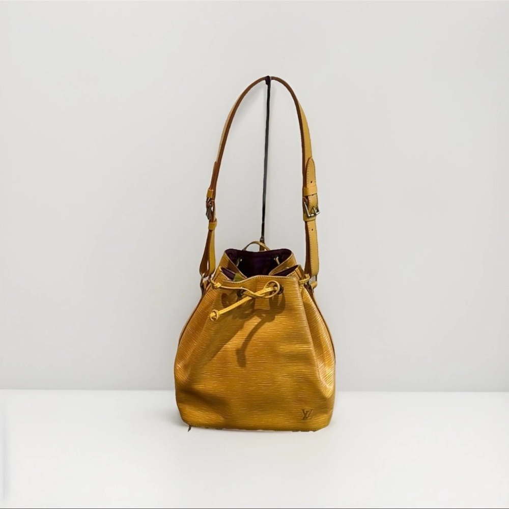 Louis Vuitton LV Shoulder Bag Petite Noe Yellow Epi - Picture 2 of 8